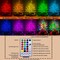 18 Colors Artificial Mini Christmas Tree, 20In Lighted Tabletop Xmas Tree with Color Changing LED Lights, Pre-Lit Small Christmas Tree in Pot Remote Timer Festive Party Holiday Fake Multicolored Tree
